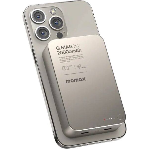 پاوربانک وایرلس شارژ20000 مومکس مدلQ.MAG X2 IP133 - Image 2