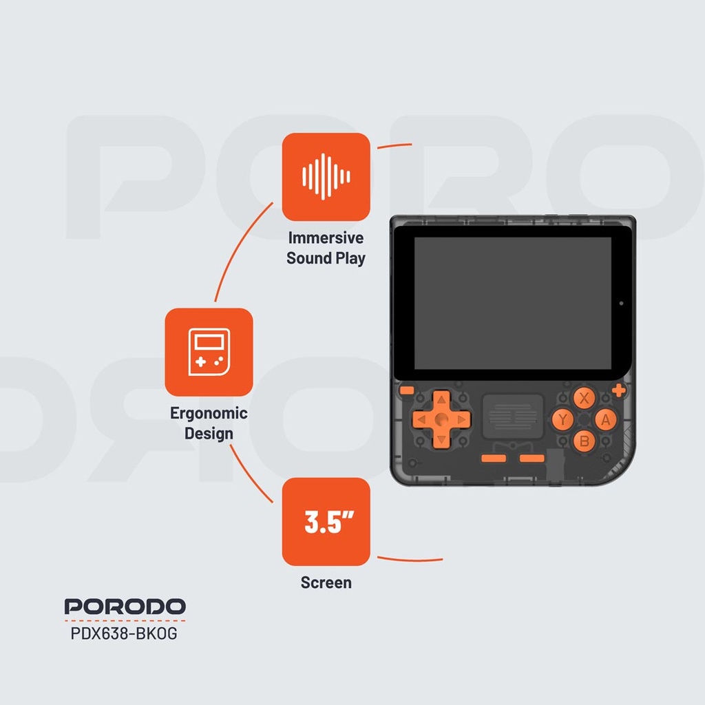 Porodo Gaming Retro Arcade Gaming Console (5) کنسول بازی پرودو مدل Retro Arcade PDX638 - Image 5