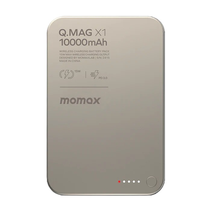 2767bb پاوربانک وایرلس شارژ مومکس 10000 میلیآمپر مدل Momax Q.Mag X1 IP117 - Image 1